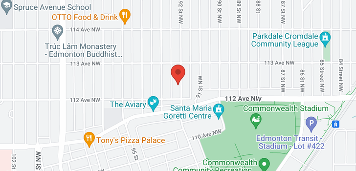 map of 11220 92 ST NW
